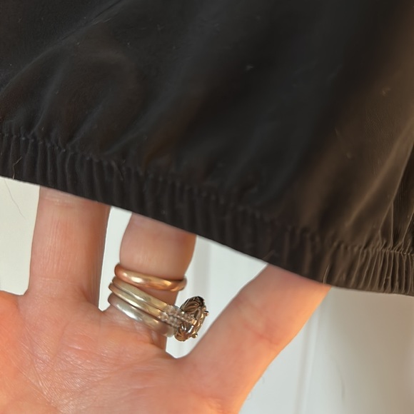 Express brand black silky spaghetti strap tie top with elastic bottom S SMALL LN - Picture 2 of 7